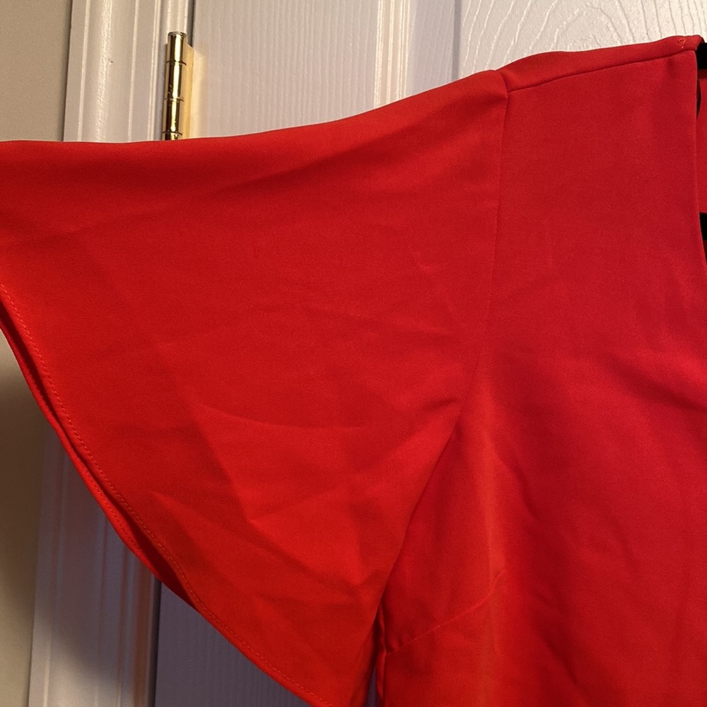 NWOT H&M Orange Blouse…size 2 - Picture 3 of 5